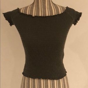 juniors hollister off the shoulder top